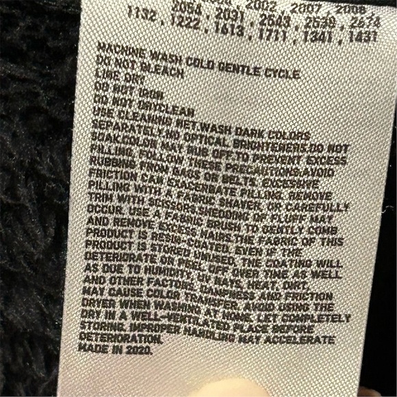 Uniqlo Kids Sherpa Fleece Hooded Jacket Black Size 7-8 Winter Warm Zip - Picture 7 of 9